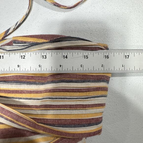 Shein Women Cut Out Stripped Halter neck Maxi Dress Sz 6 Tiered Fashion Sundress - Picture 5 of 11